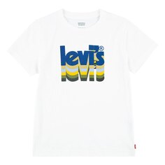 Футболка Levi&apos;s Layered Poster Logo Short Sleeve Round Neck, белый Levis