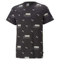 Футболка с коротким рукавом Puma Ess+ Logo Power Aop, черный