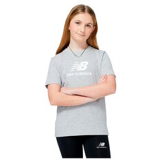 Футболка с коротким рукавом New Balance Essentials Stacked Logo Cotton, серый