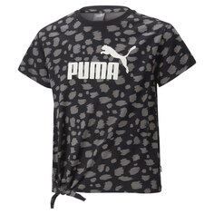 Футболка с коротким рукавом Puma Knotted Animal Print Essential Aop, черный