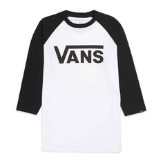 Футболка Vans Classic Raglan Boys 3/4 Sleeve, черный