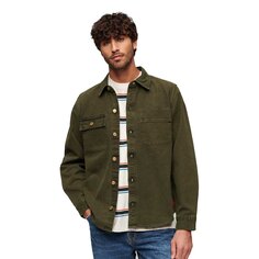 Рубашка Superdry Surplus Canvas, зеленый