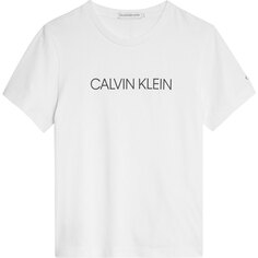 Футболка с коротким рукавом Calvin Klein Jeans Institutional, белый