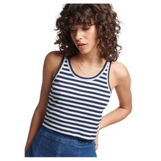 Жилет Superdry Vintage Crop Ribbed, белый