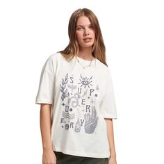 Футболка Superdry Vintage Nomadic Folk Short Sleeve Round Neck, белый