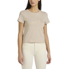 Футболка Lee Slim Cropped Short Sleeve Crew Neck, бежевый