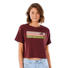 Футболка с коротким рукавом Rip Curl Tallows Crop, красный