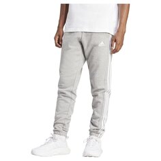 Брюки adidas Essentials French Terry Tapered Elastic Cuff 3 Stripes Joggers, серый