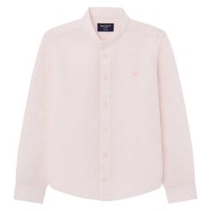 Рубашка с длинным рукавом Hackett Cotton Lin Porter Youth, розовый