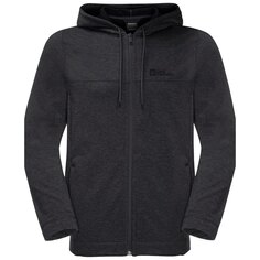 Толстовка Jack Wolfskin Waldsee Full Zip, черный