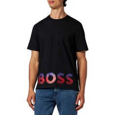 Пижама BOSS Ombrè Short Sleeve T-Shirt, черный