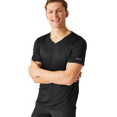 Футболка с коротким рукавом Regatta Fingal V-Neck, черный