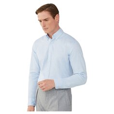 Рубашка с длинным рукавом Hackett Mlange Flnl Hringbone, синий