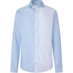 Рубашка с длинным рукавом Hackett Multi Panel, синий