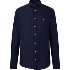 Рубашка с длинным рукавом Hackett Garment Dyed Ks, синий