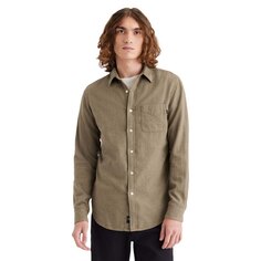Рубашка с длинным рукавом Dockers Slim Original, коричневый