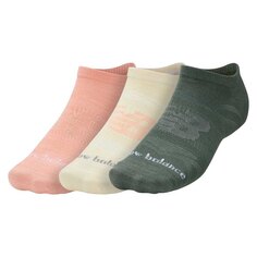 Носки New Balance Flat Knit No Show 3 шт, разноцветный