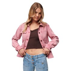 Куртка Superdry 4 Pocket Chore Lightweight, розовый
