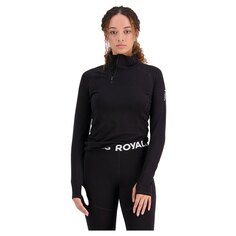 Базовый слой с длинным рукавом Mons Royale Olympus Half Zip, черный