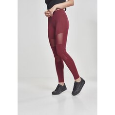 Леггинсы Urban Classics Mesh, красный