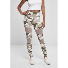 Леггинсы Urban Classics Camouflage Tech Big, розовый