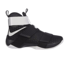 Кроссовки Nike LeBron Soldier 10 TB &apos;Team White Silver Black&apos;, черный