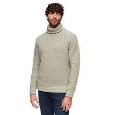 Свитер Superdry Merchant Textured Roll Neck, зеленый