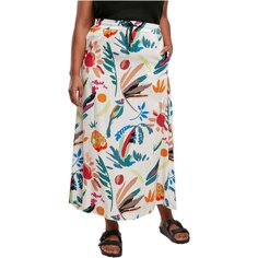 Юбка Urban Classics Viscose High Waist Midi, белый