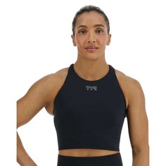 Спортивный топ TYR Joule Elite High Neck Solid, черный