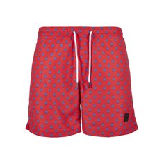 Шорты Urban Classics Swim Shorts Pattern, красный