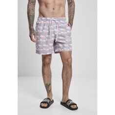 Шорты Urban Classics Swim Shorts Pattern, серый