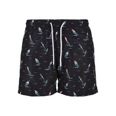 Шорты Urban Classics Swim Shorts Pattern, черный