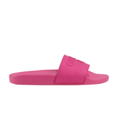 Кроссовки Gucci Logo Rubber Slide &apos;Fuchsia&apos;, розовый