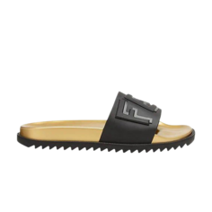 Кроссовки Fendi Layered Logo Slides &apos;Black Gold&apos;, золотой