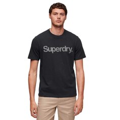 Футболка с коротким рукавом Superdry Core Logo City, черный