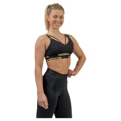 Спортивный топ Nebbia Padded Intense Iconic Gold High Support, черный