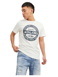 Футболка Jack &amp; Jones Jeans 23/24 Short Sleeve O Neck, белый