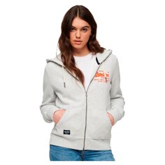 Толстовка Superdry Neon Vintage Logo Full Zip, серый