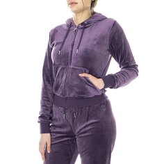 Толстовка Juicy Couture Robertson Classic Velour, фиолетовый