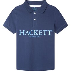 Поло с коротким рукавом Hackett Logo, синий