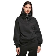 Толстовка Urban Classics Oversized High Neck Half Zip, черный