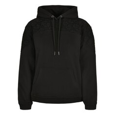 Толстовка Urban Classics Lace Inset, черный