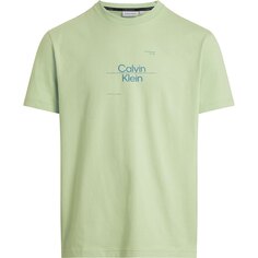 Футболка с коротким рукавом Calvin Klein Optic Line Logo, зеленый