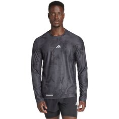 Футболка с длинным рукавом adidas Ultimate Aop, серый