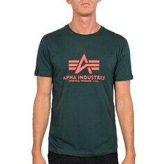 Футболка с коротким рукавом Alpha Industries Basic, зеленый