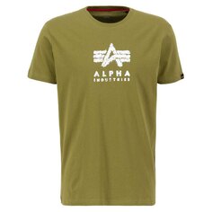 Футболка с коротким рукавом Alpha Industries Grunge Logo T, зеленый