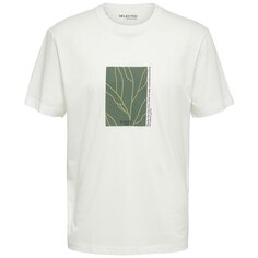 Футболка Selected Relaxed Rob Short Sleeve O Neck, белый
