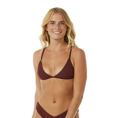 Топ бикини Rip Curl Premium Surf Fixed Triangle, коричневый