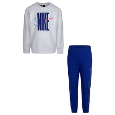 Толстовка Nike Rise Fleece Taping Crew, синий