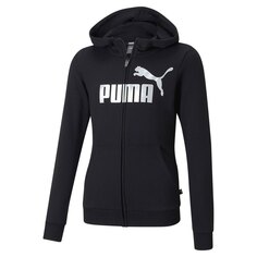 Толстовка Puma Essentials+ Logo Full Zip, черный